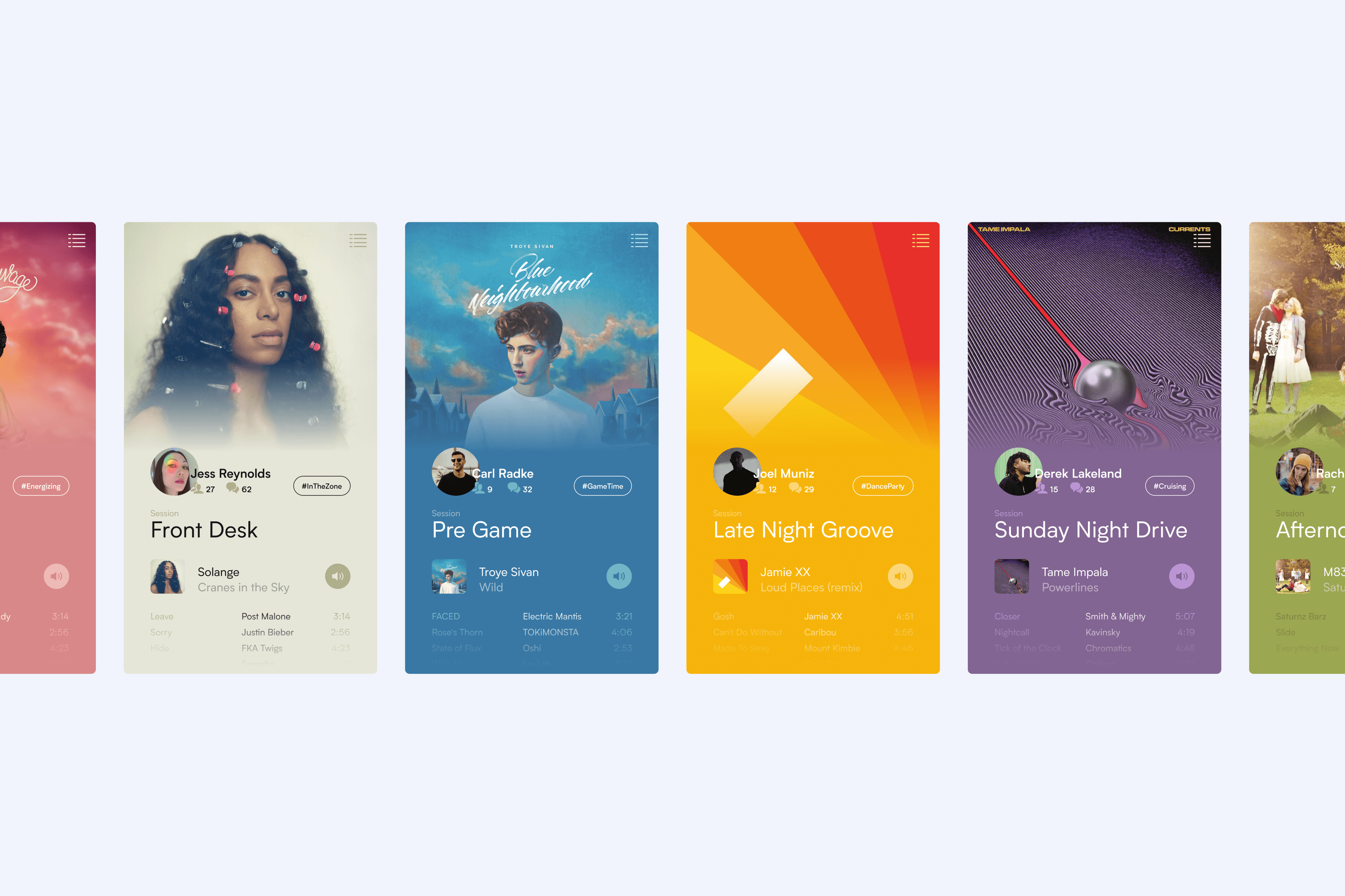 EarBuds UI Cards
