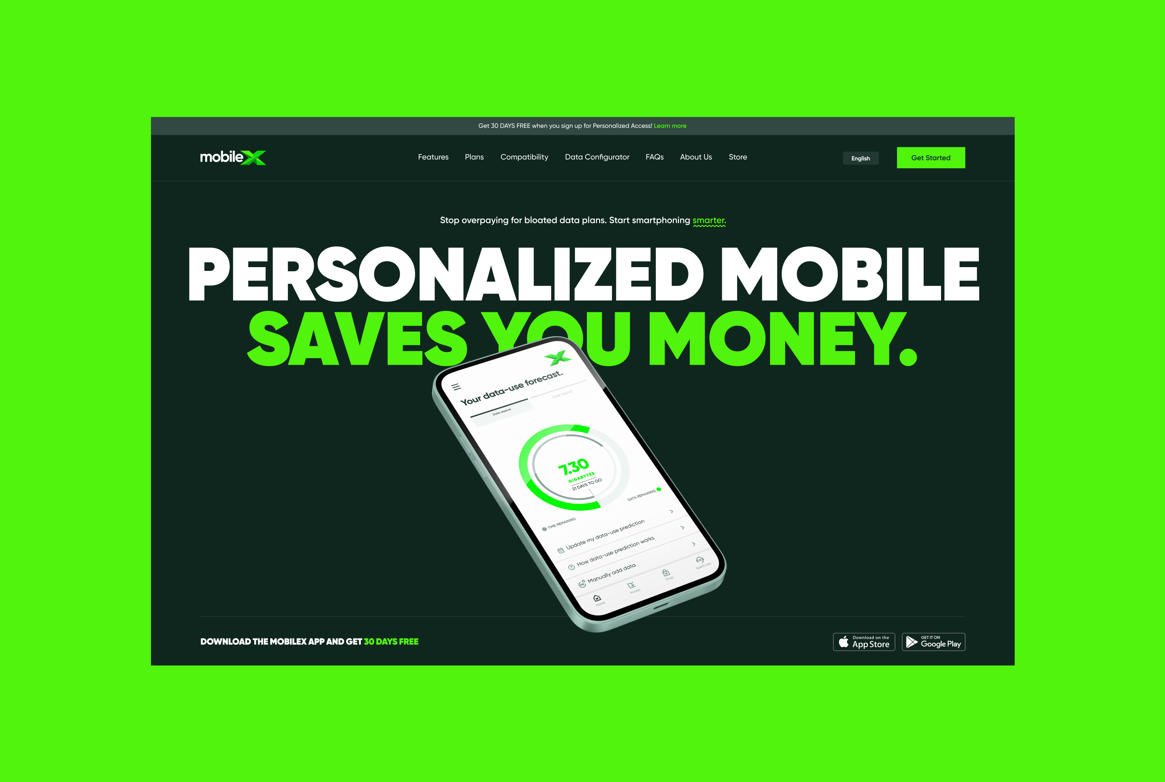 MobileX Homepage