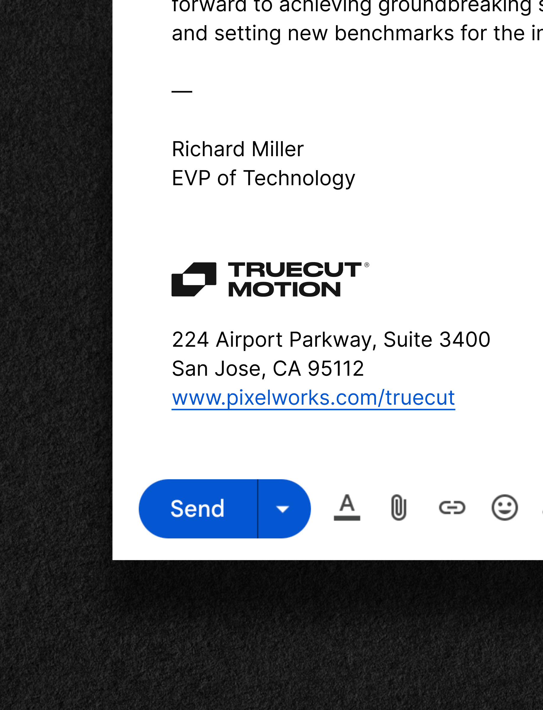 TrueCut Email Signature