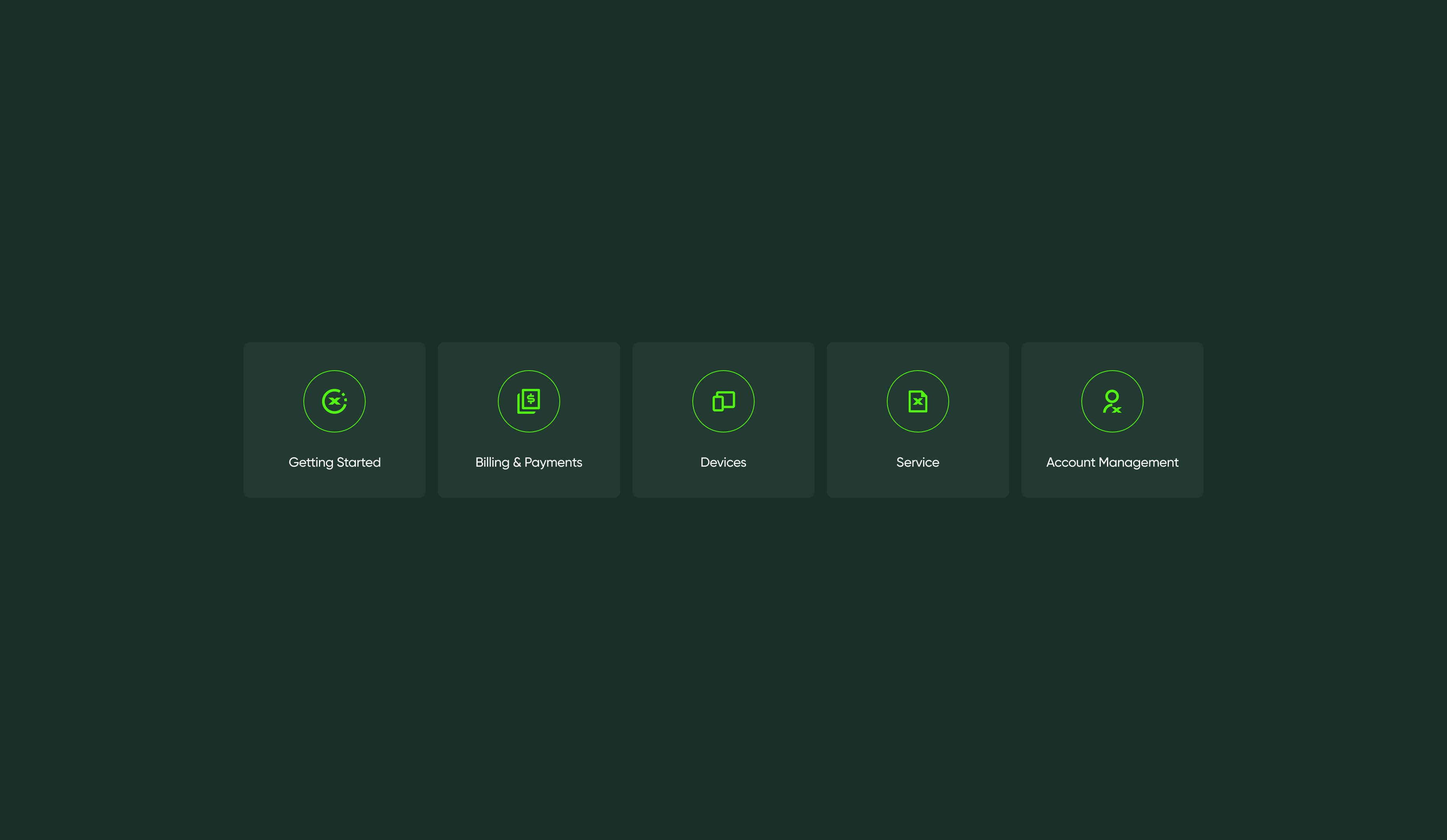 MobileX FAQ Icons