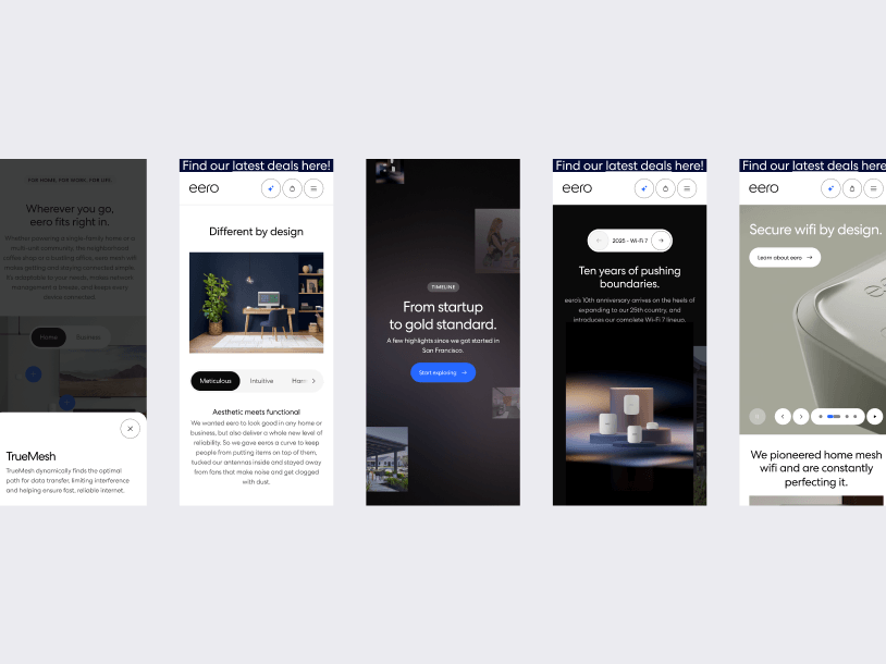 Webby eero Mobile Comps